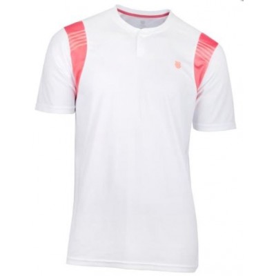 K Swiss T-shirt B2 Rose blanche