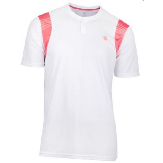 K Swiss T-shirt B2 White Rose