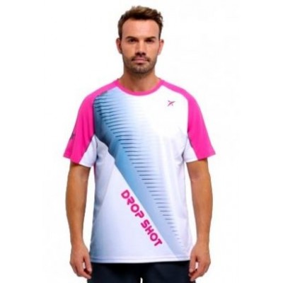 Camisa de Graphito Rosa do Drop Shot