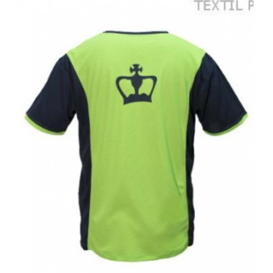 Coroa preta manter camiseta verde marinho