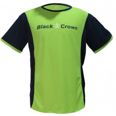 Maglietta nera Crown Keep verde navy