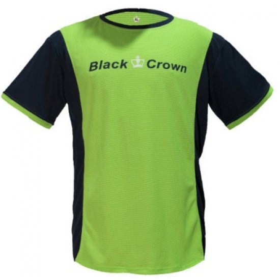 Maglietta nera Crown Keep verde navy