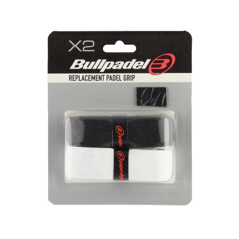 Blister Bullpadel 2 Grips Substitui??o GR1210 Preto Branco