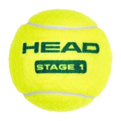 Bote de 3 Pelotas Head Stage 1 Verde