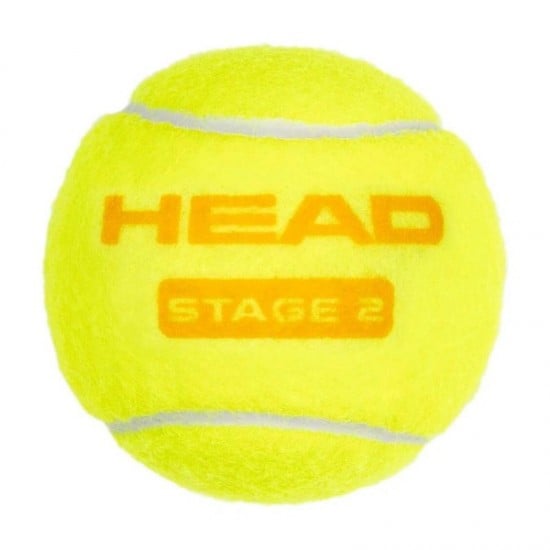 Bote de 3 Pelotas Head Stage 2 Naranja