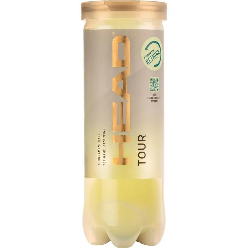 Bote de 3 Pelotas Head Tour T?nis
