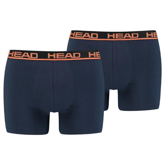 Boxers Head Basic Navy Orange 2 Units