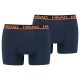 Boxers Head Basic Marino Naranja 2 Unidades