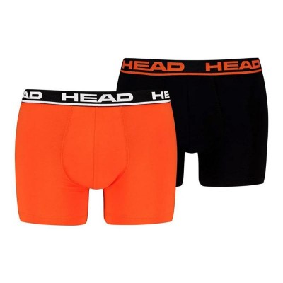 Boxer Head Basic Orange Noir 2 unites