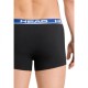 Boxers Head Basic Preto Azul 2 Unidades