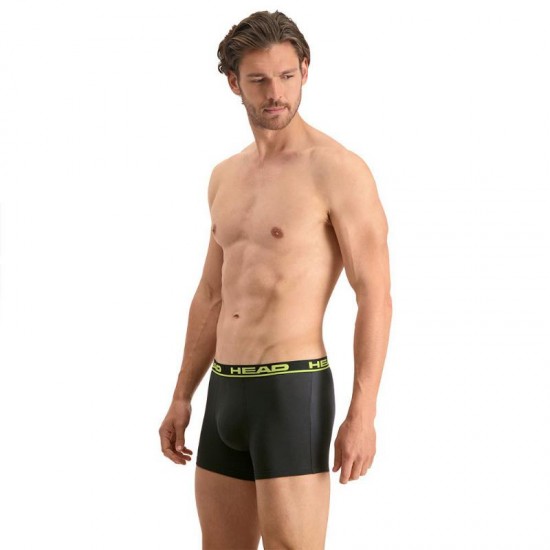 Cabeca Boxers Basica Black Lime 2 Unidades