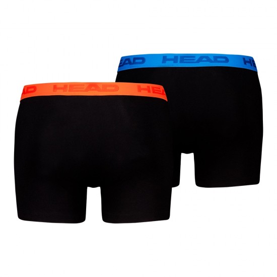 Boxers Head Arancione Blu Nero 2 Unita