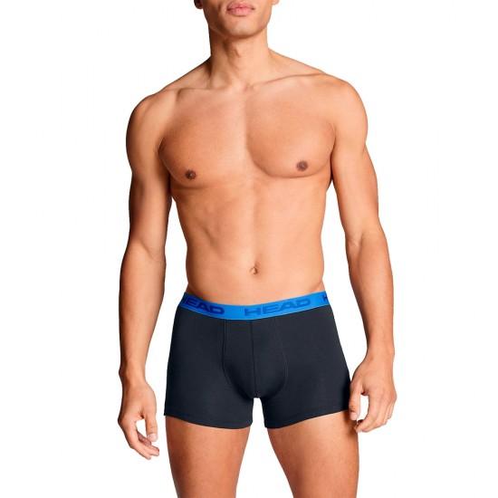 Boxers Head Arancione Blu Nero 2 Unita