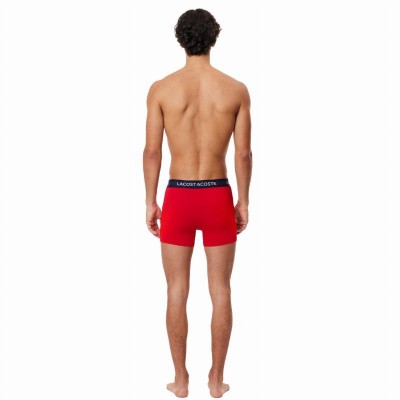 Lacoste Boxer Blu Navy Bianco Rosso 3 Unita