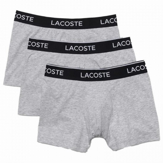 Boxer Lacoste Casual Grigio Vigore 3 Unita