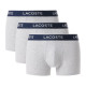 Boxers Lacoste Cinza Vigore 3 Unidades