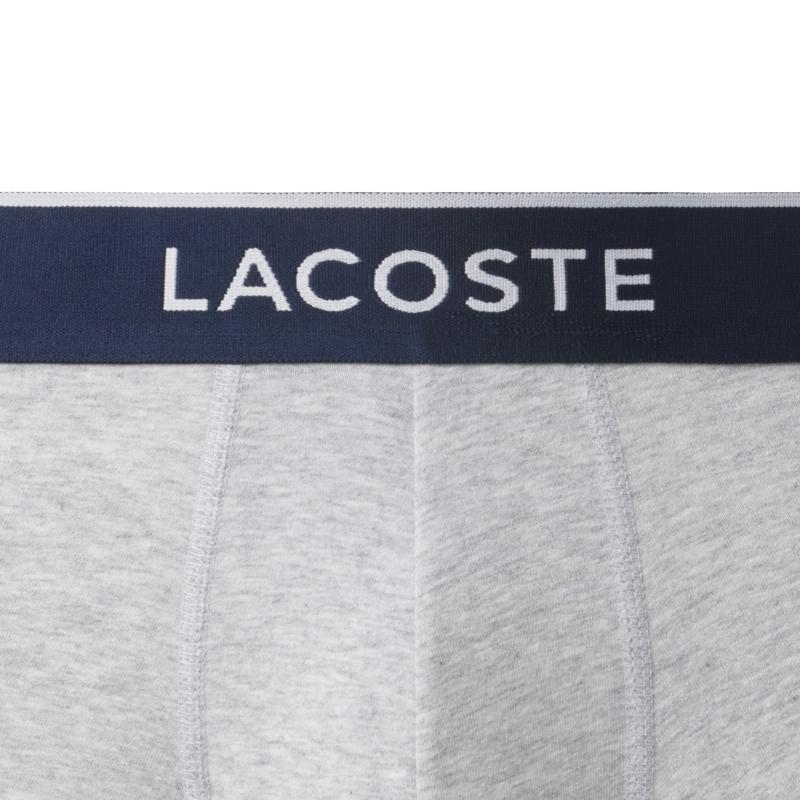 Boxers Lacoste Cinza Vigore 3 Unidades