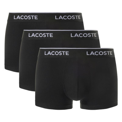 Boxers Lacoste Preto 3 Unidades