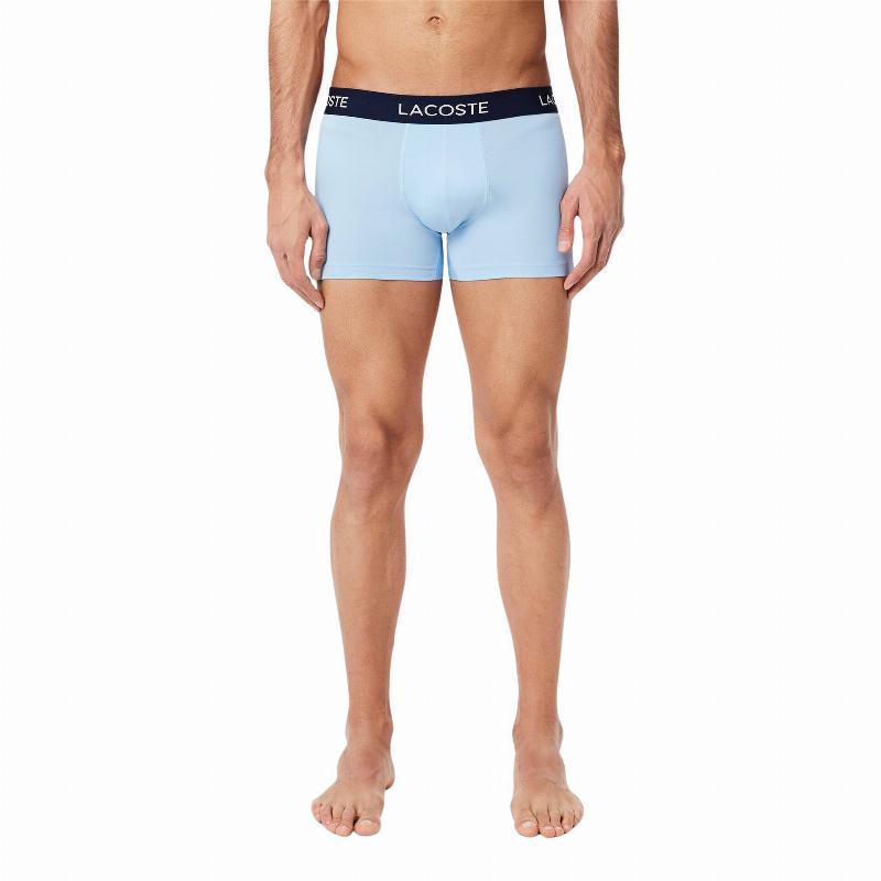 Lacoste Pique Navy Blue Boxers 3 Units