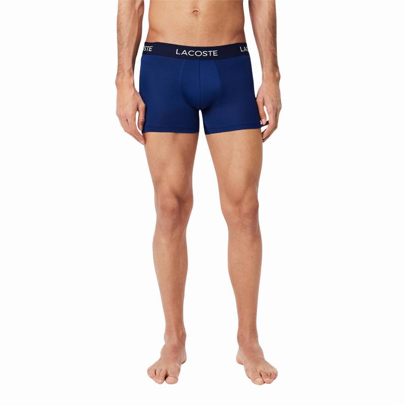 Lacoste Pique Navy Blue Boxers 3 Units