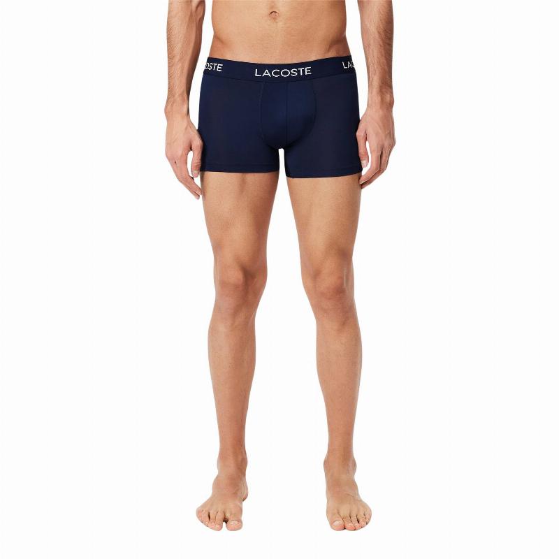Lacoste Pique Navy Blue Boxers 3 Units