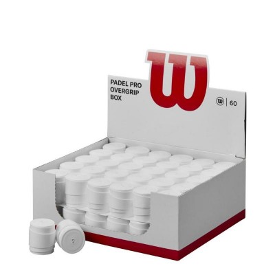Caja Wilson Pro Padel Blanco 60 Overgrip