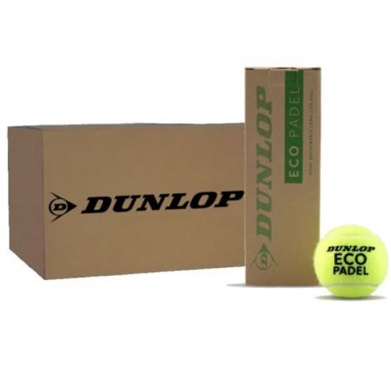 Box 72 Balls - 24 Jars of 3 pcs - Dunlop Eco Padel