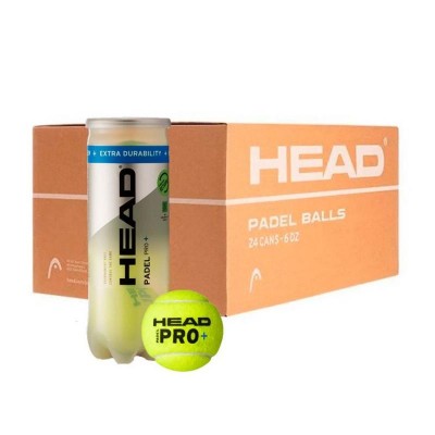 Box 72 Balls - 24 Pots of 3 pcs - Head Padel Pro +