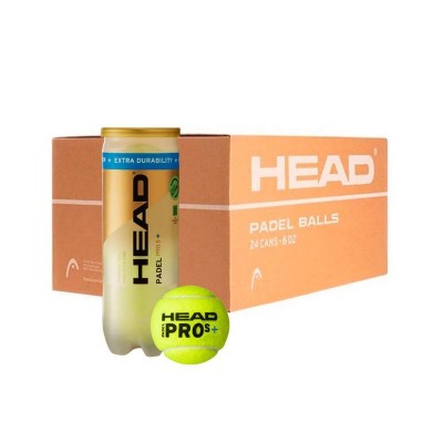 Caixa 72 Bolas - 24 Latas de 3 pcs - Head Padel Pro S+