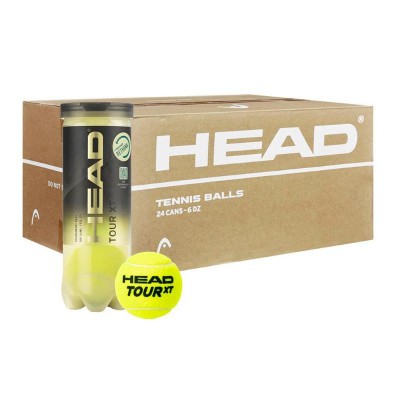 Boite 72 Balles - 24 Bidons de 3 pieces - Head Tour XT Tennis