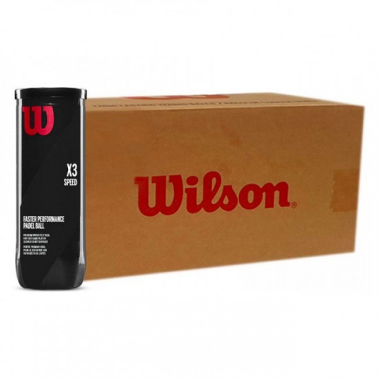 Wilson Pelotas Pádel X3 Speed Plateado