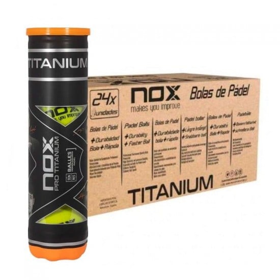 Box 96 Balls - 24 Cans of 4 pcs - Nox Pro Titanium