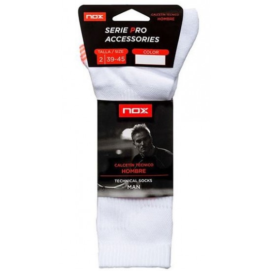 Nox Pro Red White Socks 1 Par