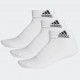 Adidas Cush Ankle White Socks 3 Pair