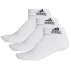 Adidas Cush tornozelo meias brancas 3 par