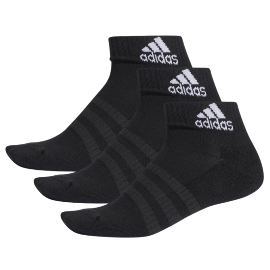 Adidas Cush Ankle Black Socks 3 Pair