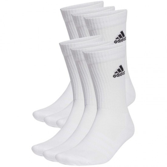 Adidas Cushioned Classic Socks White 6 pairs