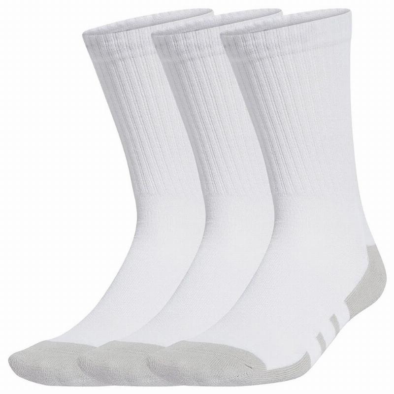 adidas Essentials Chaussettes mi-cou rembourrees Blanc Gris 3 paires