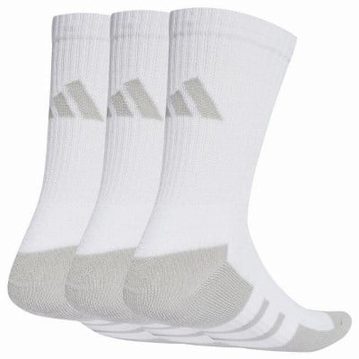 Adidas Essentials Calzini Cushioned Crew Bianco Grigio 3 Paia