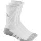 Adidas Essentials Cushioned Crew Socks White Gray 3 Pairs