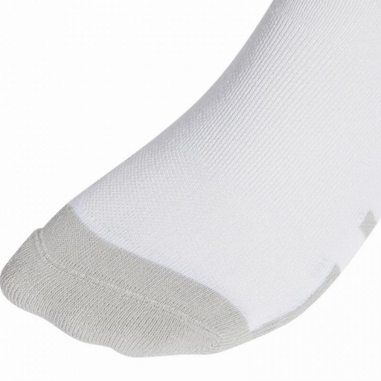 Adidas Essentials Cushioned Crew Socks White Gray 3 Pairs