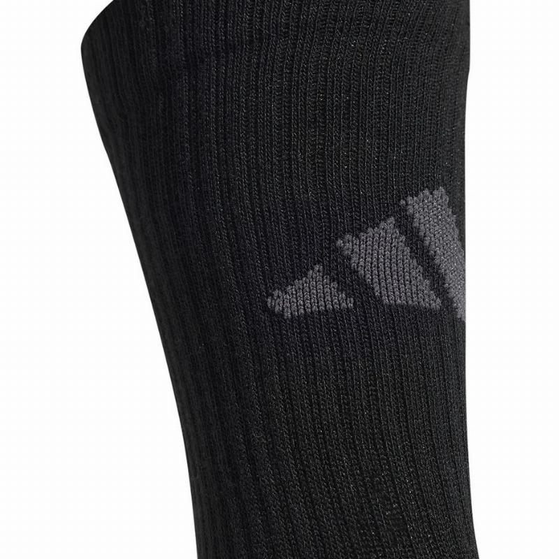 Calcetines Adidas Essentials Camisola Acolchoada Negro Gris 3 Pe?as