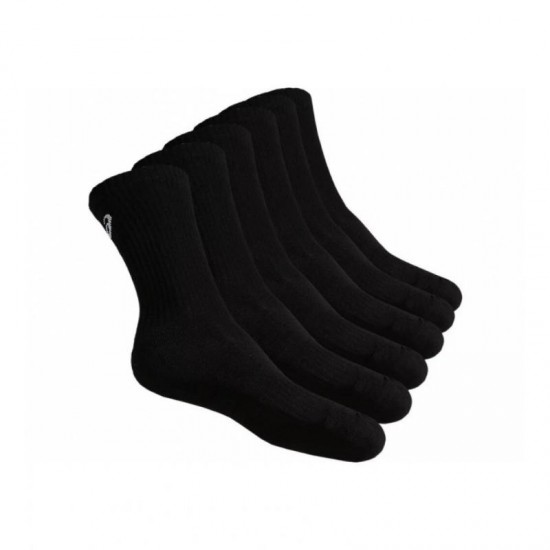 Asics MultiSport Noir Chaussettes 6 Paires