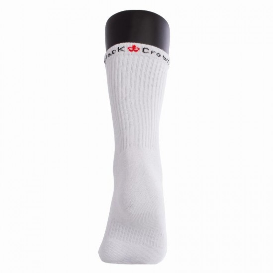 Chaussettes hautes couronnes noires blanches 3 paires