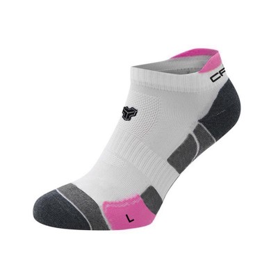 Cartri Axel Crew Bianco Fucsia Calzini 1 Coppia