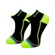 Cartri Trajan Crew Noir Jaune Chaussettes 1 Paire