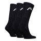 Calcetines Head All Sports Crew Negro 3 Pares