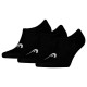 Calcetines Head All Sports Invisivel Negro 3 Pecas