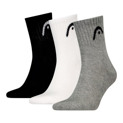 Calcetines Head Tutti gli Sport Pantaloncini Girocollo Blanco Gris 3 Pares