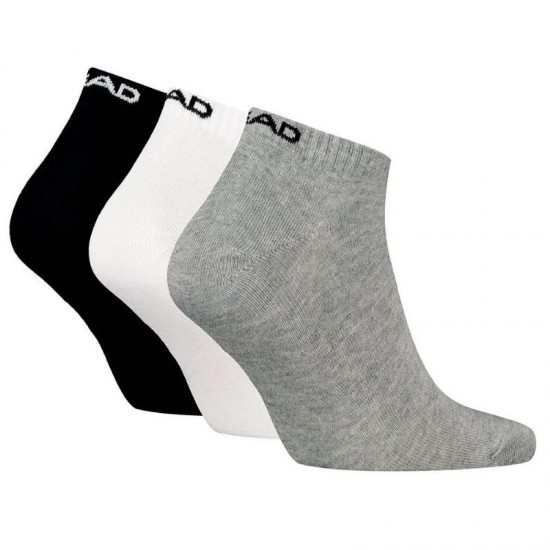 Head All Sports Sneaker Noir Blanc Gris Chaussettes 3 Paires